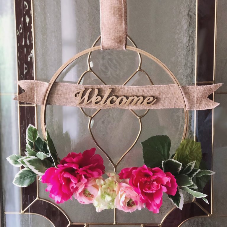 DIY Summer Embroidery Hoop Wreath