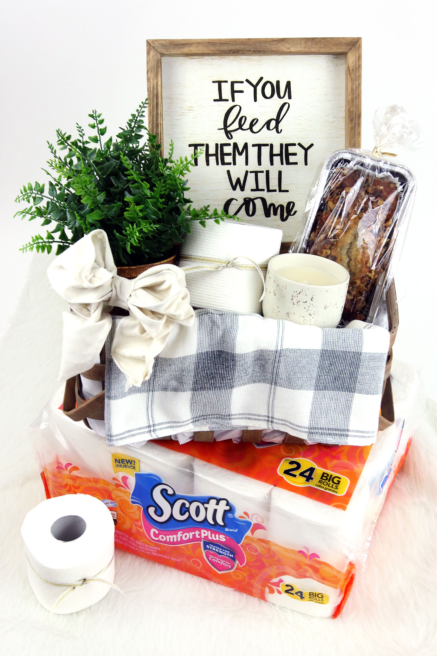 The Perfect Gift Basket for your Host - CurlyCraftyMom.com