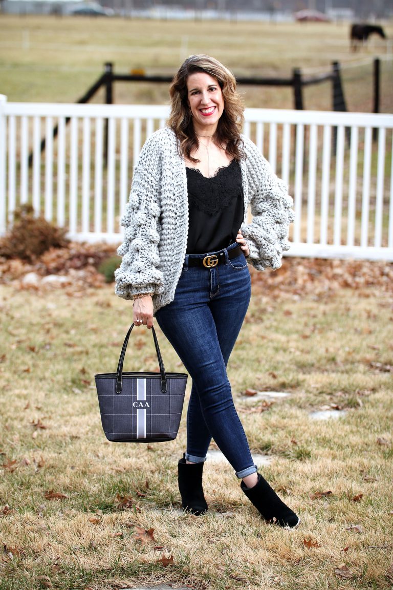 Thursday Fashion Files Link Up #193 – Pom Pom Sleeved Cardi, Oh SO Fun!