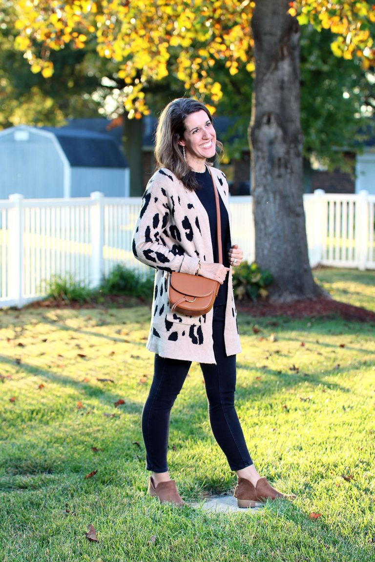 Thursday Fashion Files Link Up #235 – Cozy Leopard Cardi, an Absolute WINNING Amazon Find!