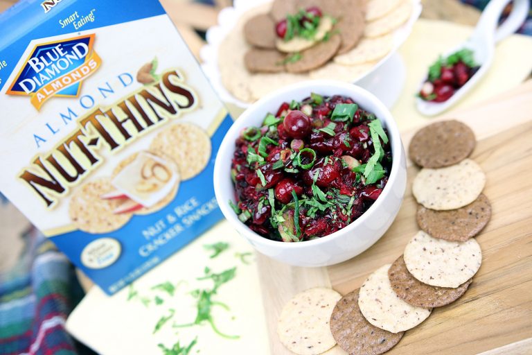 Easy Cranberry Salsa & the Perfect Crunch for Holiday Appetizers