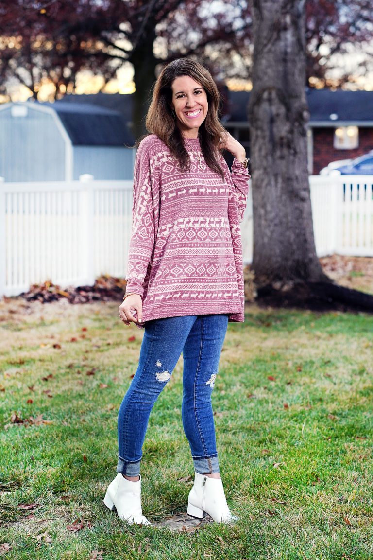 Run Run Rudolph {Cute Holiday Tunic}