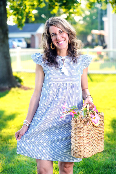 My Birthday Dress, a LOFT Outlet find! - Curly Crafty Mom