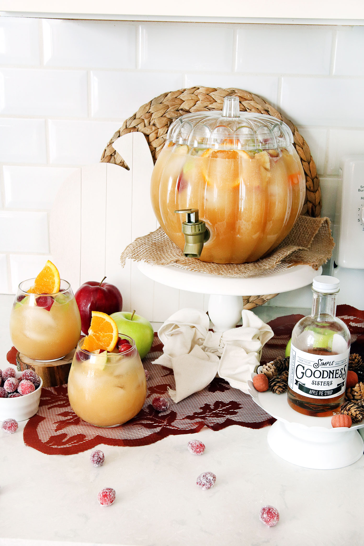 Thanksgiving Caramel Apple Spiked Punch {Simple Goodness Sisters}